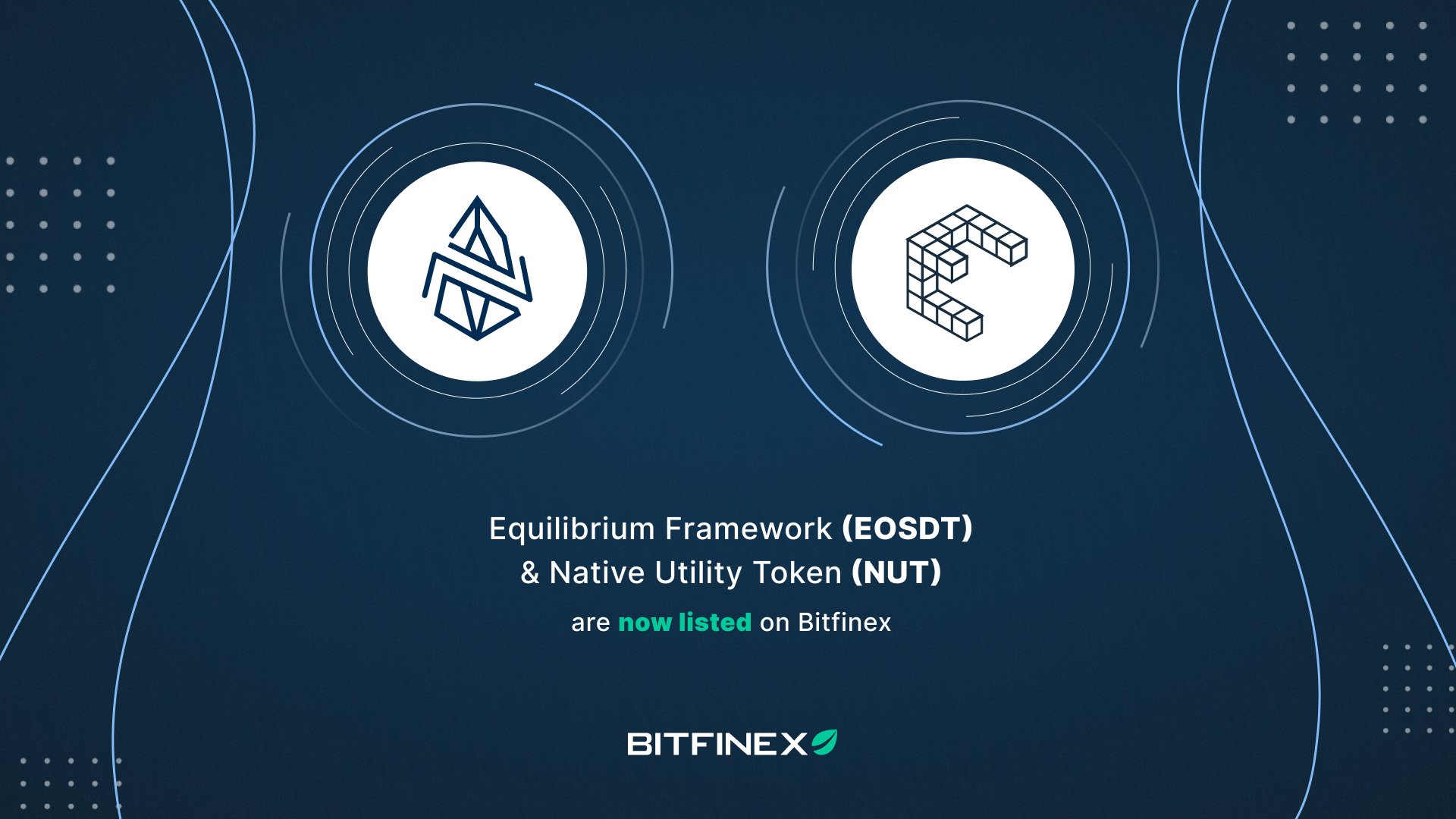 Bitfinex has listed EOSDT and NUT - Smart Liquidity Network