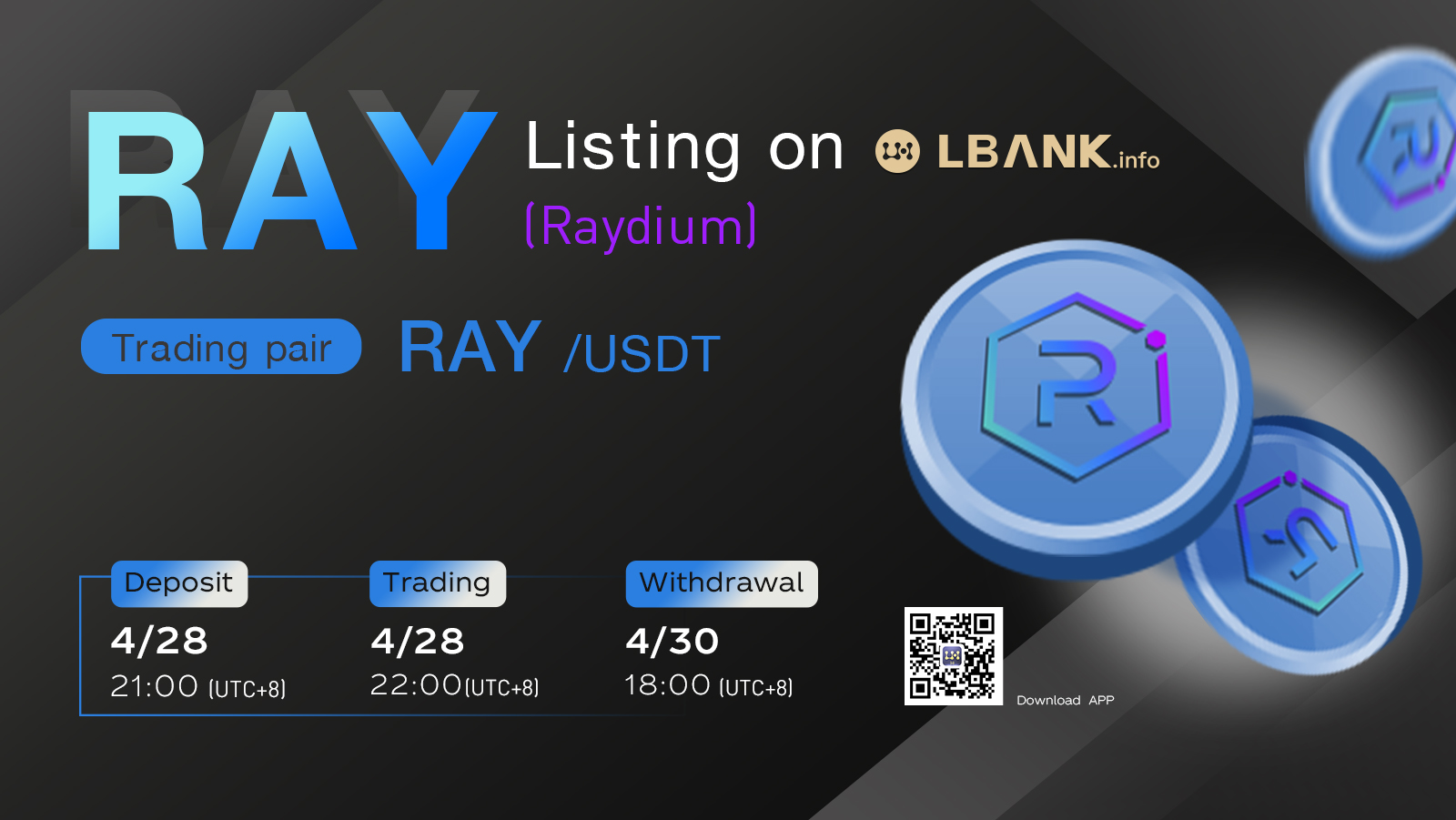 Raydium token RAY will be listed on Lbank - Smart ...