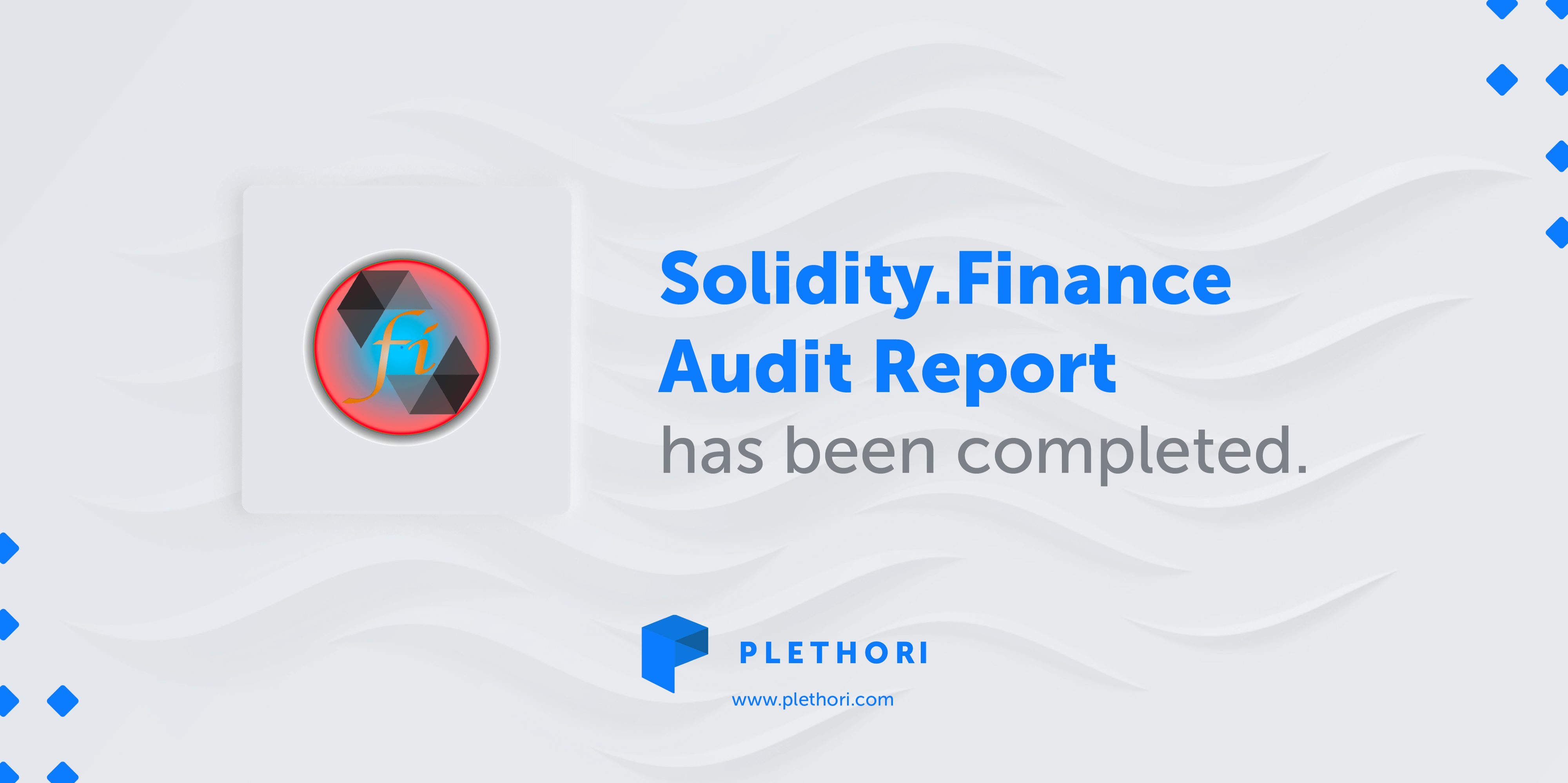 Plethori Token Passes Solidity Audit Report