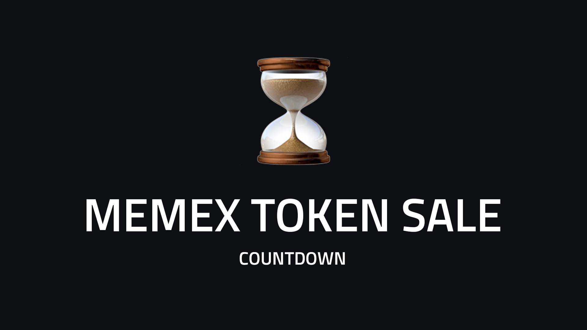 MEMEX Token Sale Countdown