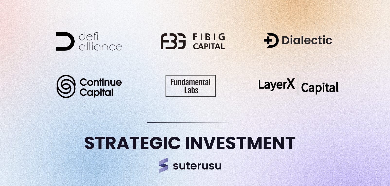 Suterusu Receives Strategic Investments