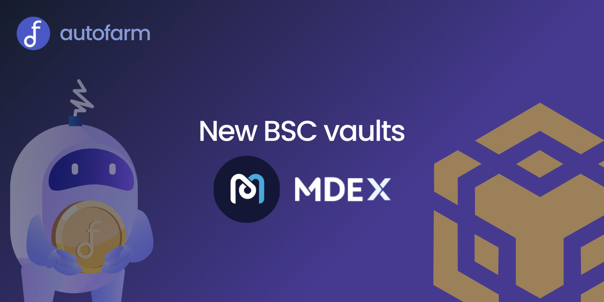 Autofarm Network - 8 New Vaults using Mdex - Smart ...