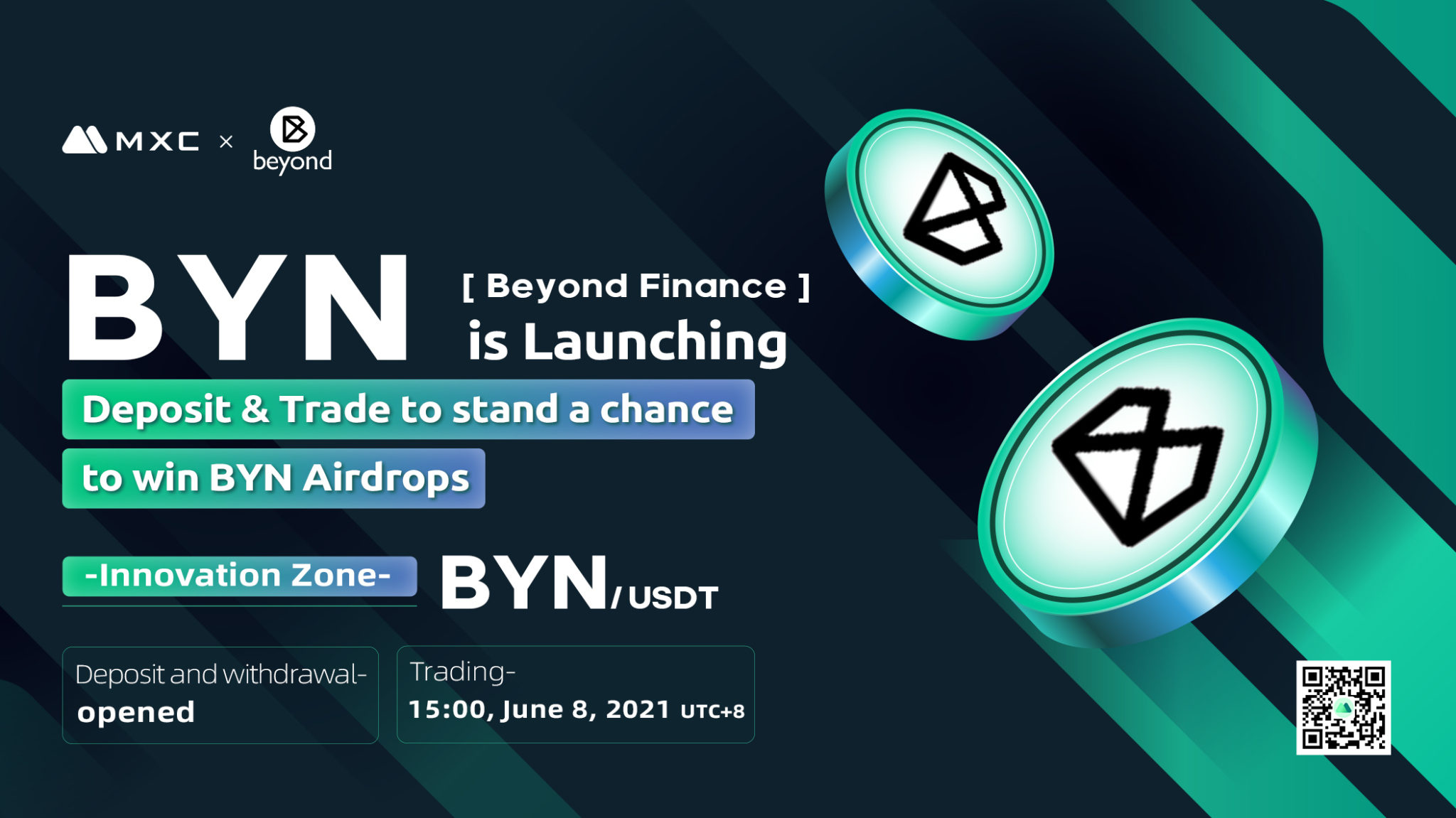 MXC Exchange will list Beyond Finance $BYN in the ...