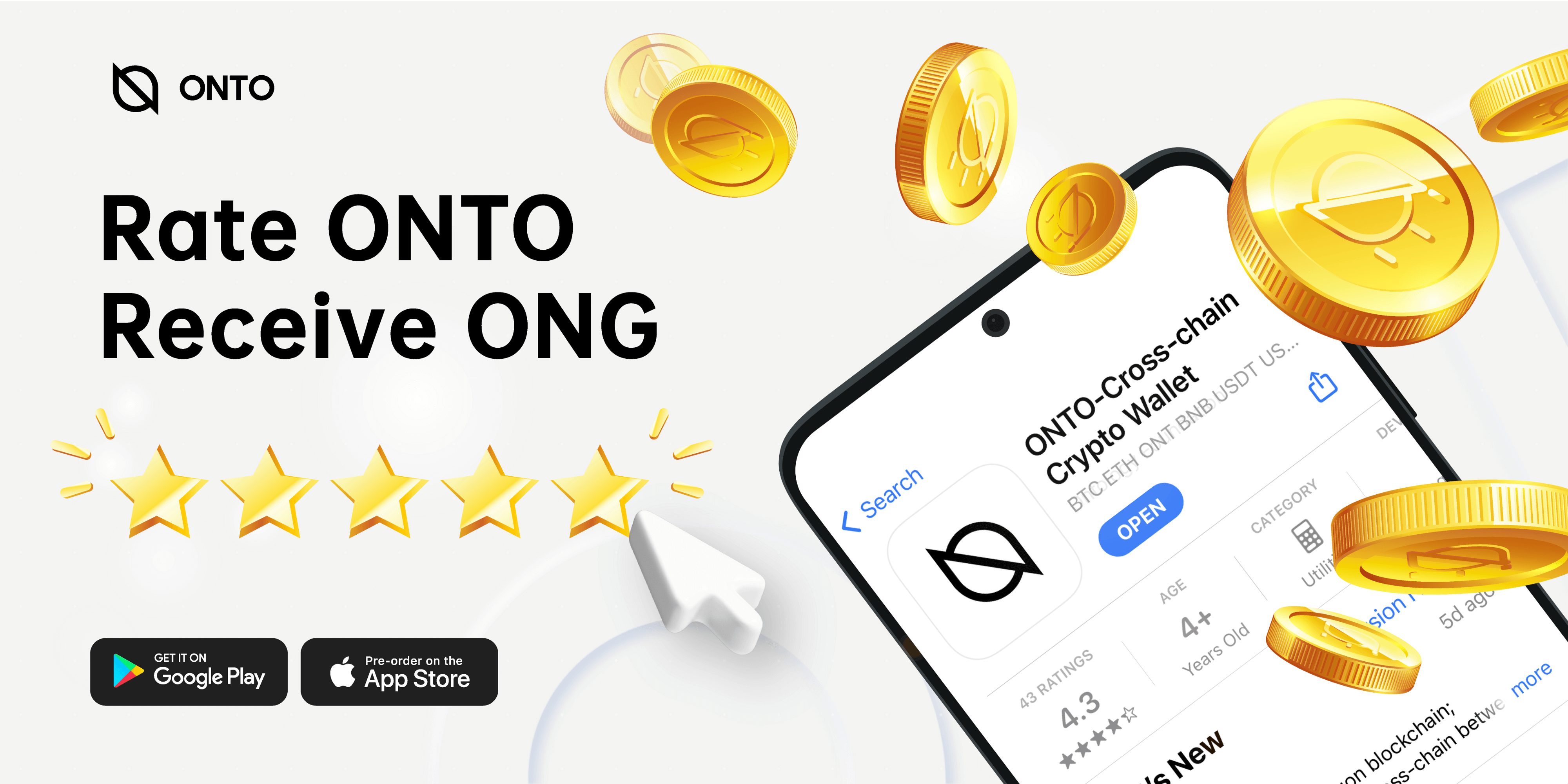 Rate & Earn by Onto Wallet