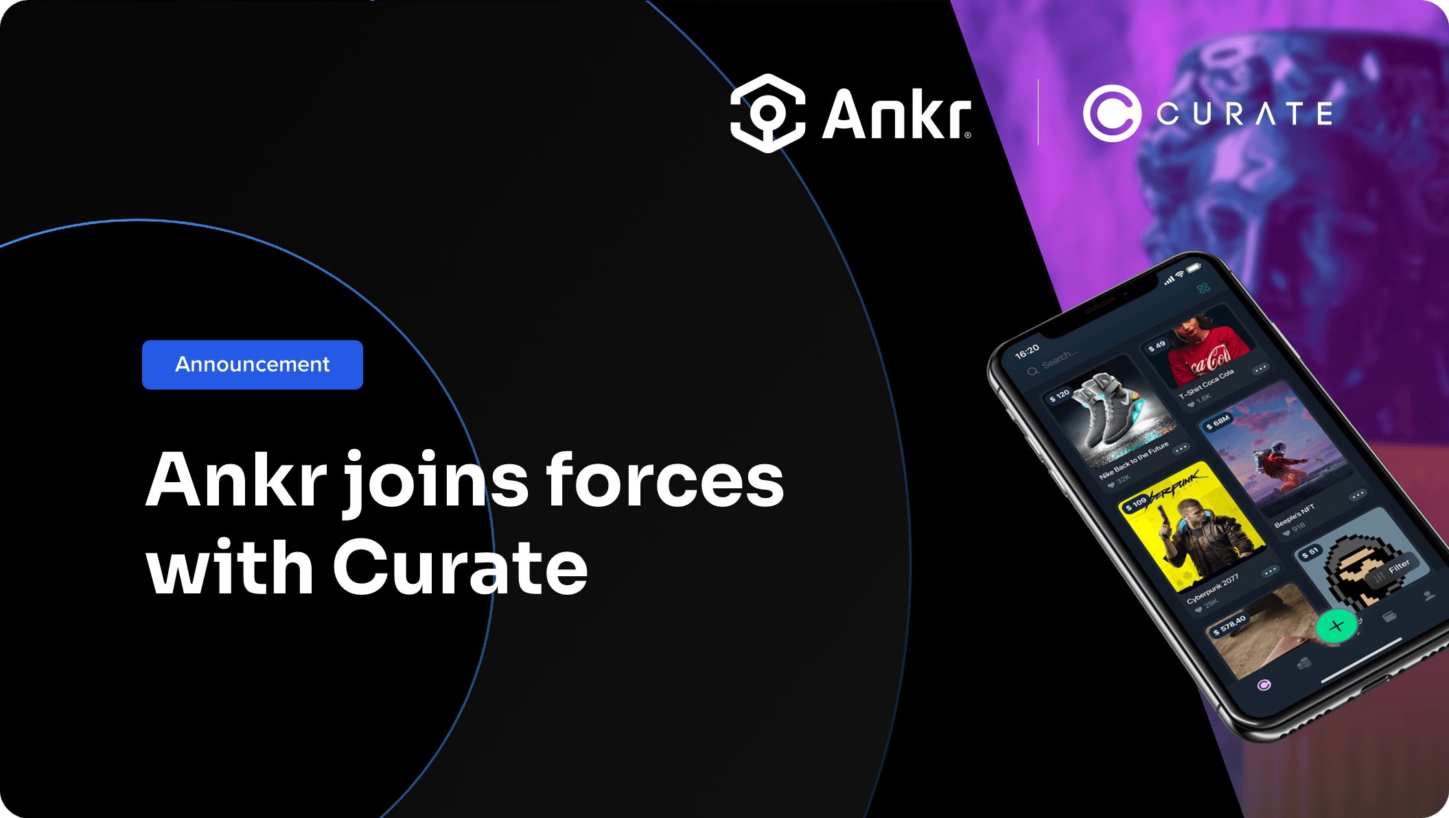 Ankr collaborated with Curate - Smart Liquidity Network