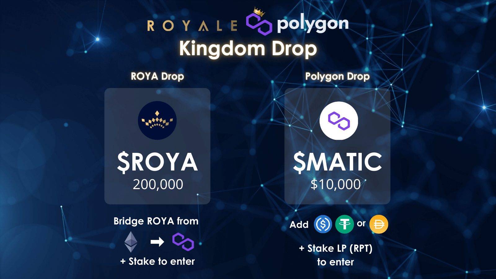 Royale Kingdom Drop with Polygon Network