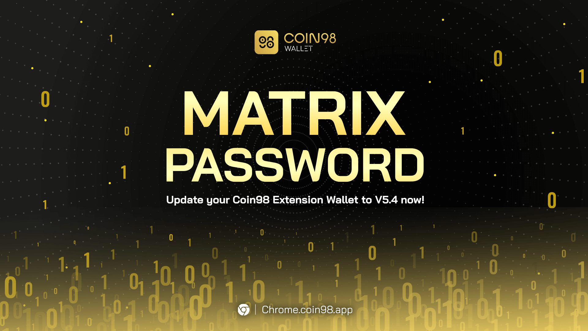 Matrix Password Upgrade by Coin98 Wallet