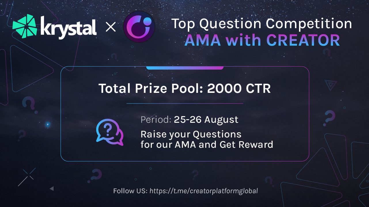 Krystal x Creator Platform Top Questions Competition