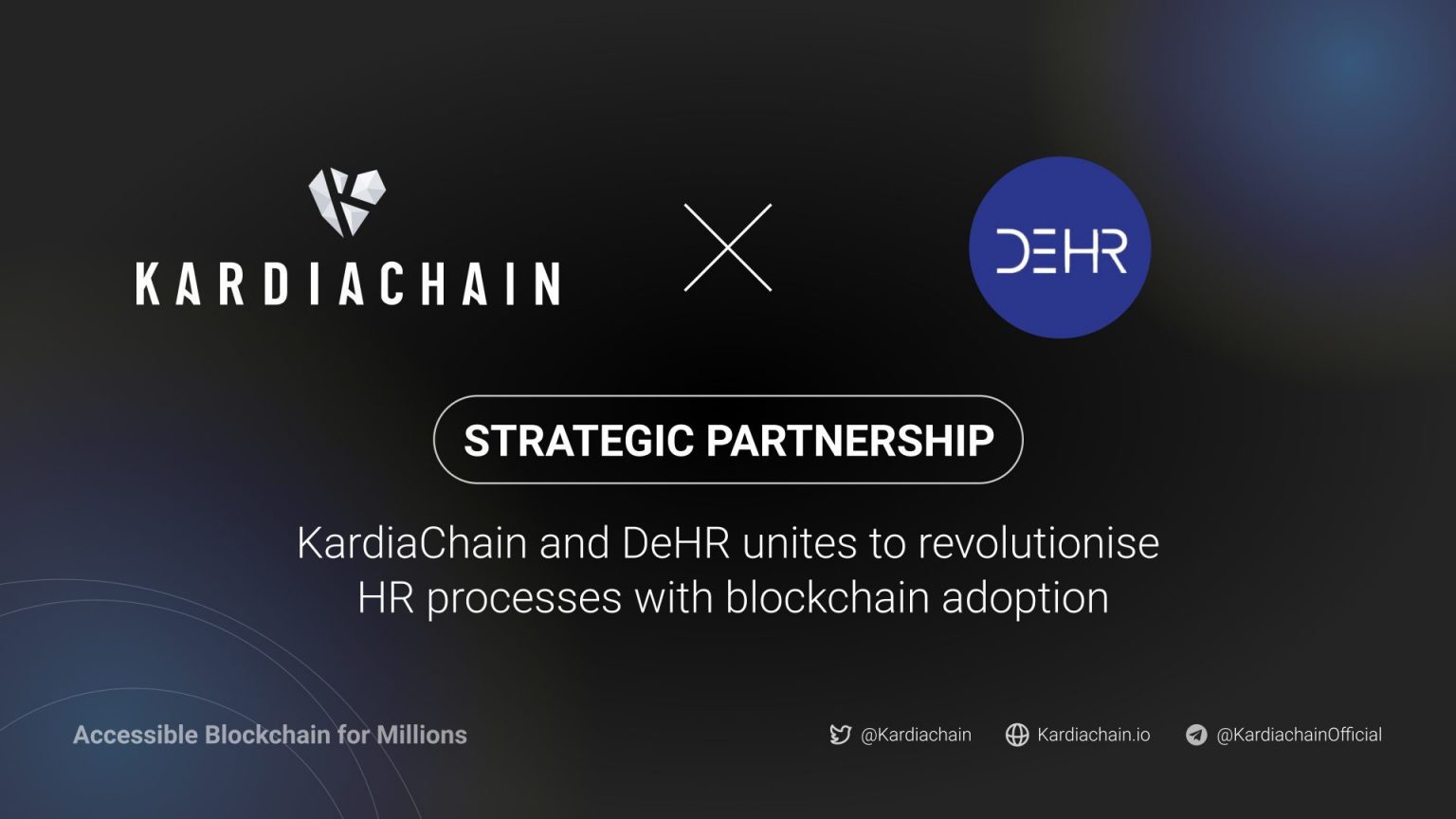 KardiaChain x DeHR Strategic Partnership