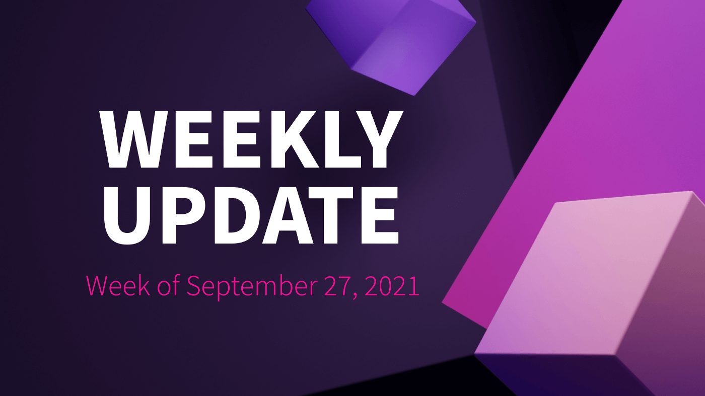 IDEX Weekly Update | Week of Sep 27,2021