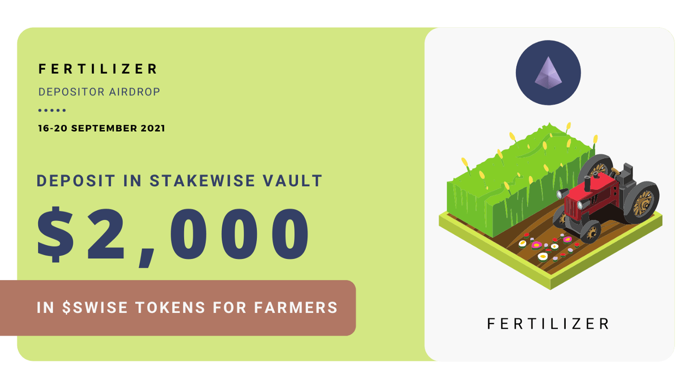 Fertilizer With Stakewise.io by Harvest Finance