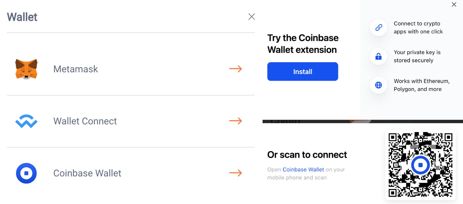 scan qr code in coinbase