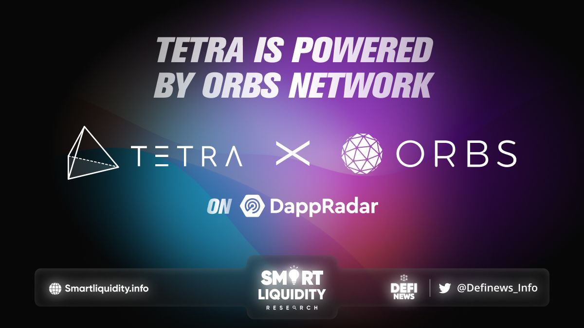 Tetra Staking Wallet by Orbs Now On DappRadar