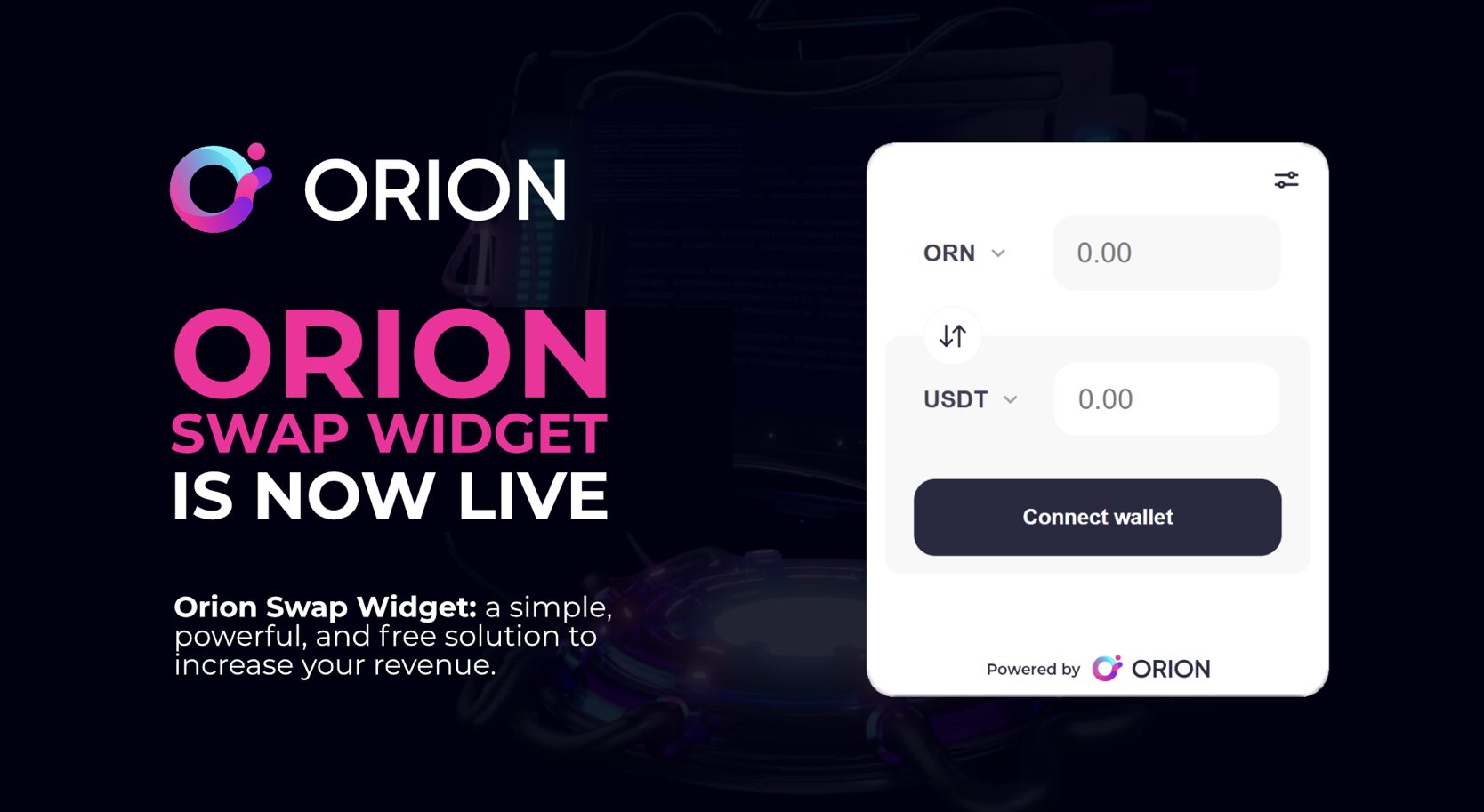 Orion Protocol Launches Orion Swap Widget