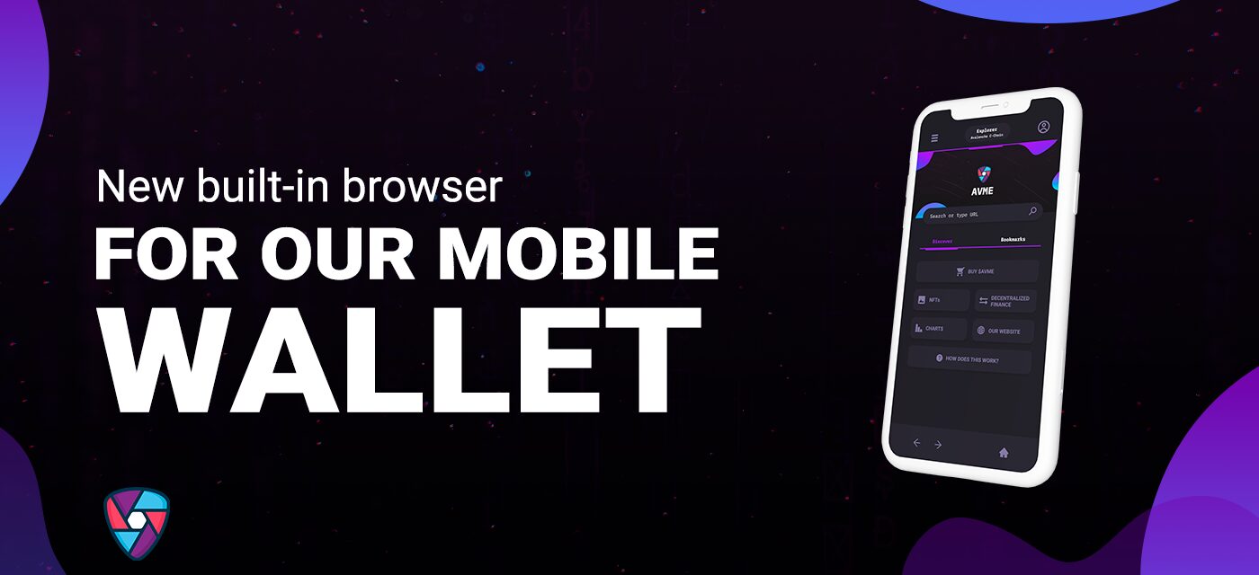 AVME mobile wallet built-in browser