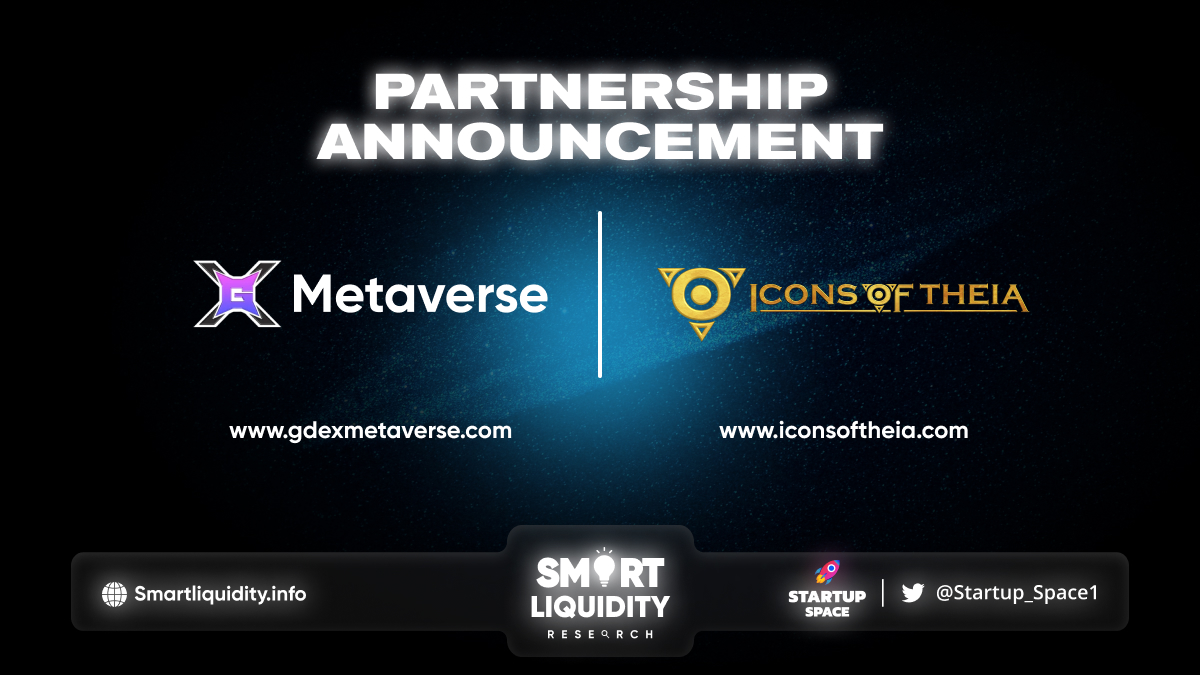 Icons of Theia Game Partners with gDEX Metaverse