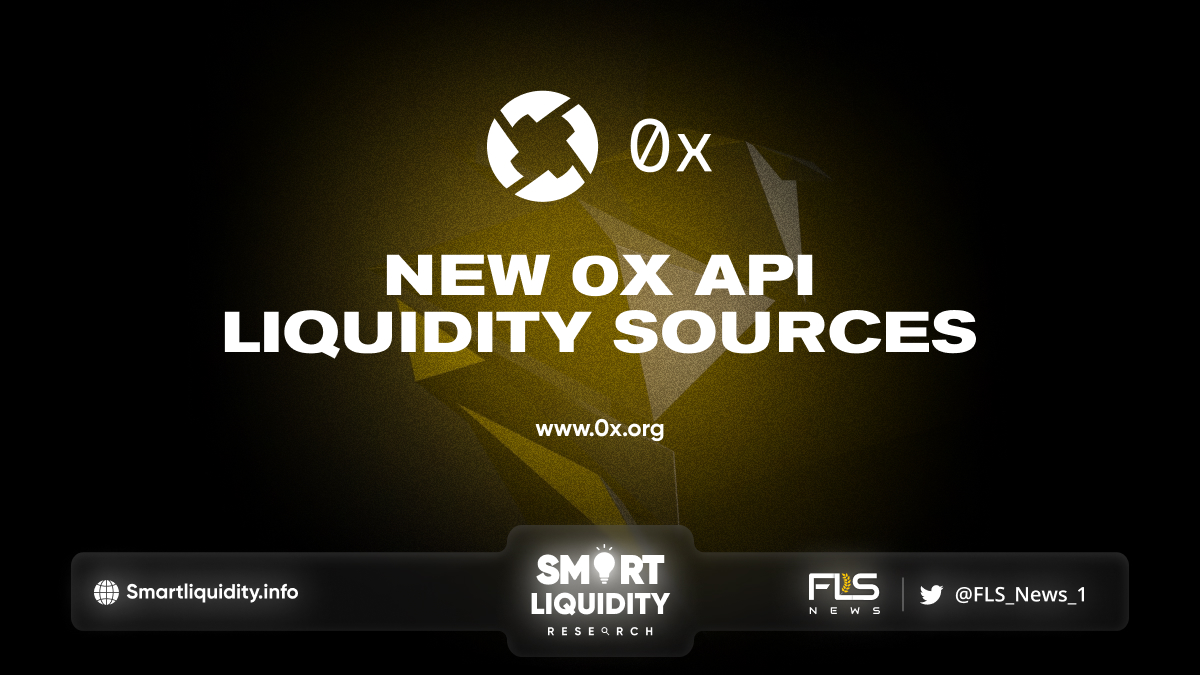 0xProject Added New Liquidity Sources