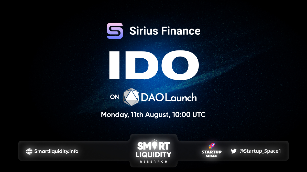 Sirius Finance Upcoming IDO on DAOLaunch!