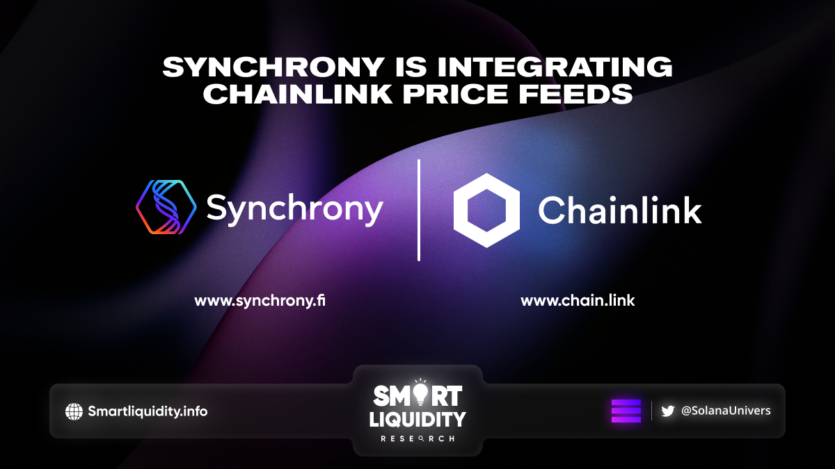 Synchrony Is Integrating Chainlink Price Feeds