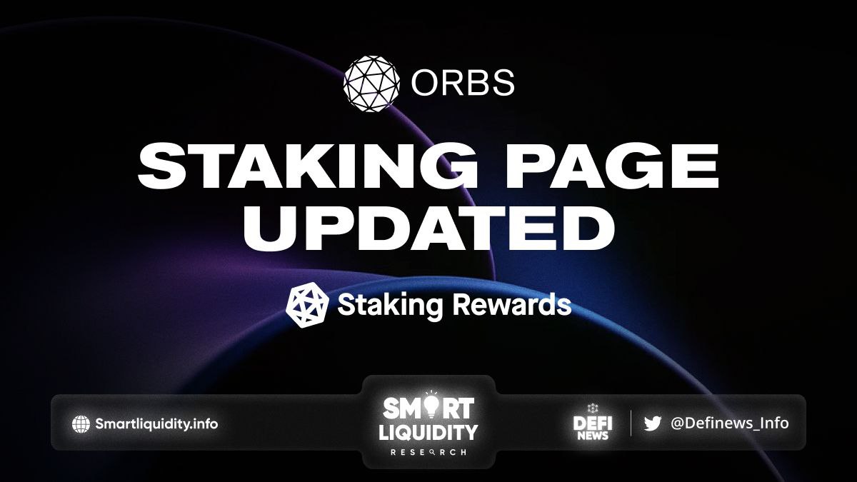 Orbs Staking Page Updated