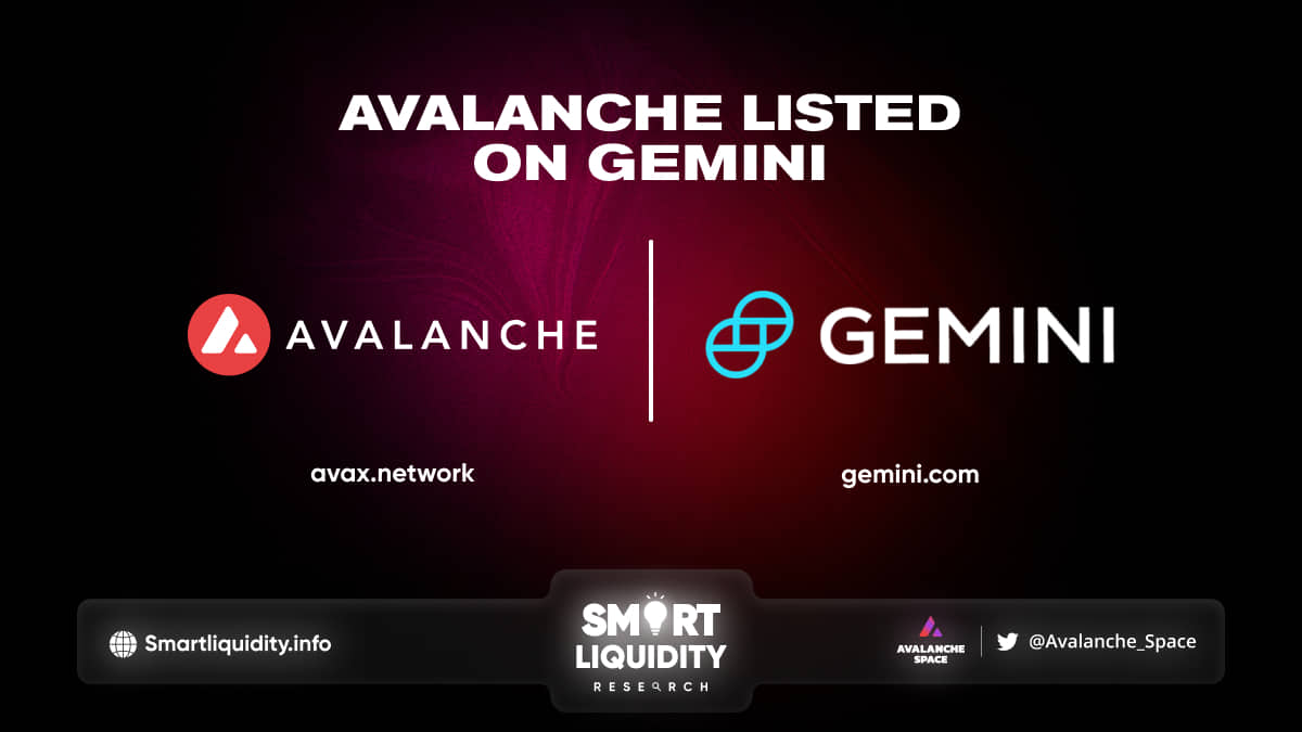 Avalanche Available on Gemini