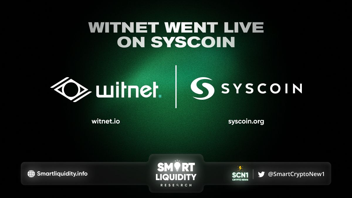 Witnet live on Syscoin mainnet