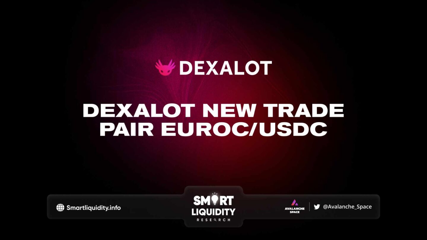 Dexalot New Trade Pair EUROC/USDC