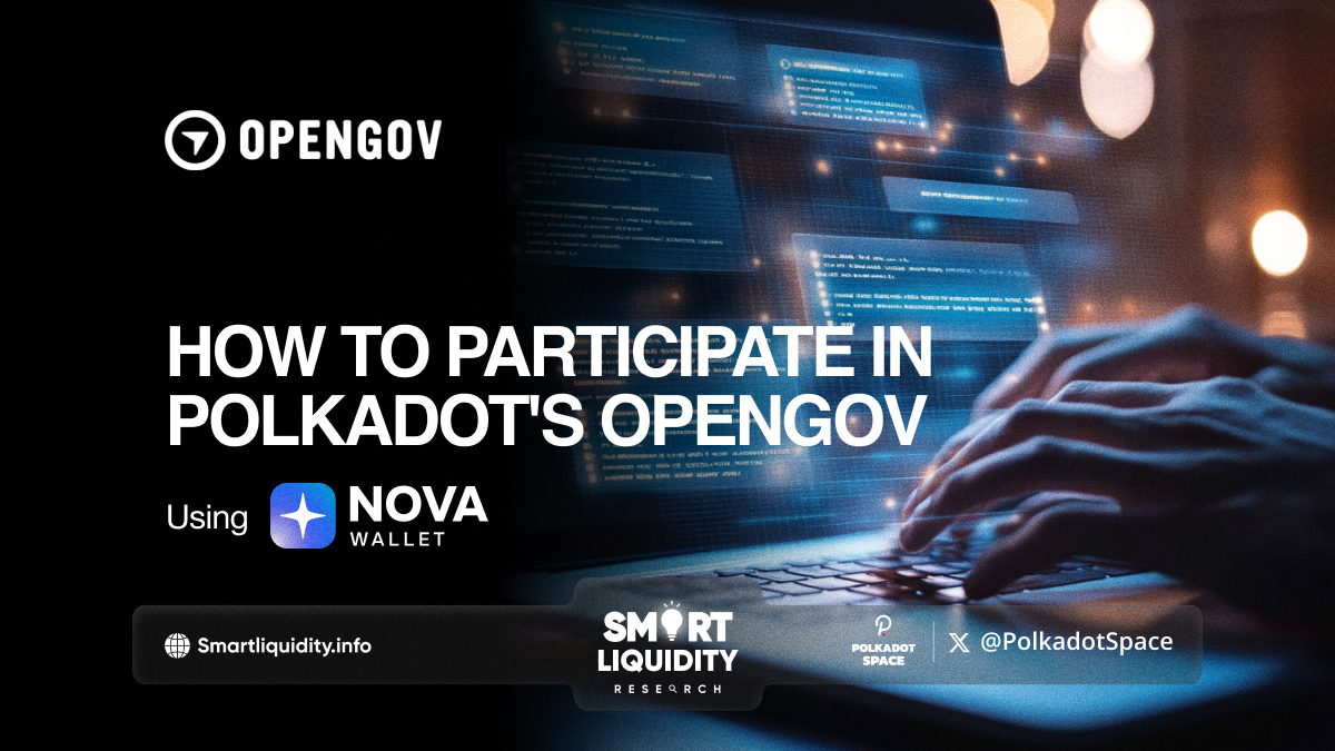 Nova Wallet interface displaying OpenGov proposals and voting options.