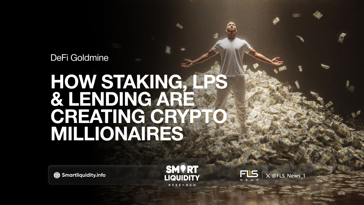 DeFi dashboard showing staking LPs and lending rewards growing rapidly